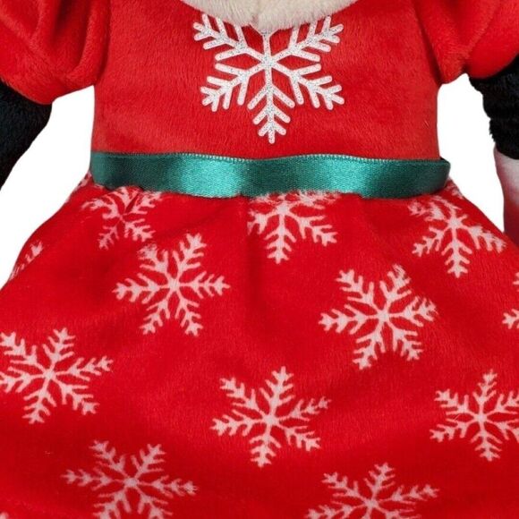 Disney Christmas Minnie Mouse Stuffed Animal 22"Plush Toy 22' Snowflake Dress - Picture 12 of 15